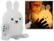 Bērnu Silikona Nakts LED RGB Gaismas Lampa ar Tālvadības Pulti, Zaķis | Kid\'s LED Light Night Lamp