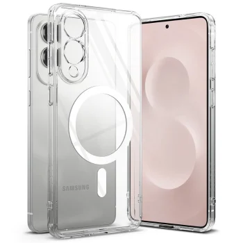 Ringke Fusion Magnetic MagSafe vāciņš Samsung Galaxy S25 Edge, Caurspīdīgs