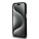 Karl Lagerfeld iPhone 15 Pro vāciņš Silicone Metal Script Logo, melns