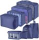 Travel Organizer 8 Pcs Navy Blue