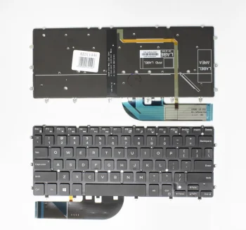 Dell XPS 13-9350 klaviatūra, melna