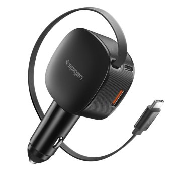 Spigen EV603BT 60W automašīnas lādētājs – melns | Phone Car Charger