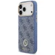 Guess 4G Strass Logo ar lielu siksnu un metāla pogām MagSafe vāciņš iPhone 17 Pro Max — zils | Phone Case Cover