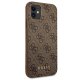 Guess 4G Metal Gold Logo vāciņš iPhone 11 / XR, brūns