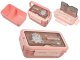 Kids Lunchbox and Water Bottle Set with Cutlery, Pink