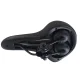 Sports Bicycle Saddle with Flexible Foam, Black