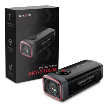 AKEEYO 710 Lite velosipēda videoreģistrators un sporta kamera, melna