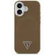 Чехол Guess Triangle Logo MagSafe для iPhone 17 Коричневый
