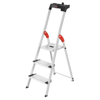 Hailo L80 ComfortLine 3 pakāpienu alumīnija kāpnes