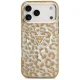 Чехол Guess IML Leopard Glitter MagSafe для iPhone 17 Pro Max / 18 Pro Max, коричневый