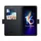 3mk Protection iPhone 16 Plus atverams vāciņš maciņš grāmatiņa Wallet Case, melns