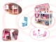 Liela Bērnu Spēļu MDF Koka Leļļu Māja ar Mēbelēm Piederumiem 70cm, Rozā | Play Dollhouse with Furniture