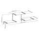 Maclean MC-974 3-Level Modular Wall Shelves, Black