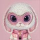 Nimmy Cool&Cute 2.0 Rabbit vāciņš Apple iPhone 17 Pro Max, rozā