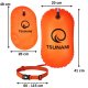 4Fizjo TSUNAMI piepūšamā peldēšanas drošības boja, oranža