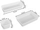 Cutlery, Kitchen Utensils, Tools, Stationery Storage Tray Drawer Modular Organizer, White