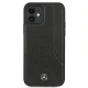 Чехол Mercedes для iPhone 12 mini Perforated Area, черный