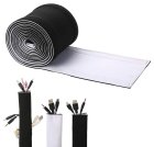 Kabeļu organizators 3m neoprēna apvalks, melns