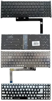 Клавиатура для Acer Aspire A315-59, A515-57, A715-76 с подсветкой, US, черная