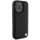 BMW iPhone 16 Pro Max чехол Leather Hot Stamp MagSafe, черный