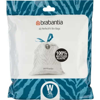 Atkritumu maisi Brabantia PerfectFit NewIcon Code W 5 L, 40 gab., balti