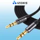 AUX Audio Vads 3.5mm ar Apzeltītiem Savienotājiem 175cm