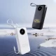Внешний аккумулятор Dudao K13Pro 20000mAh со встроенными кабелями черный