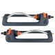 Automatic Oscillating Garden Sprinkler with 19 Nozzles, Adjustable Range