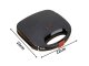 Smiley Face Sandwich Maker 750W Non-Stick Toaster for Fun Breakfasts, Black
