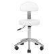 Pedicure Chair Cosmetic Bed Massage Couch + Stool Sillon Lux 273B, White