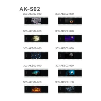 Projekcijas slaidu komplekts Godox AK-S02 priekš AK-R21 uzgaļa (10 gab.)