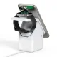 Duzzona W20 15W 4-in-1 induktīvā lādētāja stacija iPhone / AirPods / Apple Watch ar naktslampu – balta