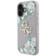 Чехол Guess Grained Roses Big 4G Logo для iPhone 16 - Фиолетовый