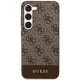 Guess Samsung Galaxy S24 Plus vāciņš 4G Stripe Collection, brūns