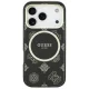Guess IML Peony Dot MagSafe Case for iPhone 17 Pro, Black