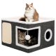 Домик для кошки с когтеточкой и лежанкой House1