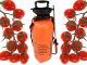 Hand pressure garden sprayer with long lance, 10L, shoulder strap, orange