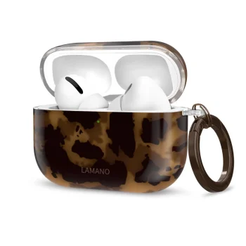 Austiņu maciņš Tech-Protect Lamano, AirPods Pro 3, melns un brūns