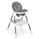 Ricokids Mani 3-in-1 Baby High Chair with Adjustable Tray, Grey