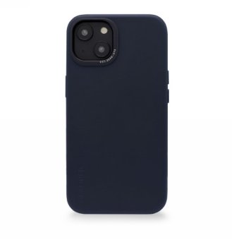 Decoded Leather Case with MagSafe for iPhone 14 Plus - navy blue