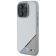 BMW iPhone 16 Pro Case M Carbon Tricolor Line MagSafe, Gray