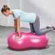 Fitnesa Vingrošanas Dubultā Bumba - Sudraba, 50 cm | Exercise Fitness Gym Peanut Ball