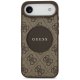 Чехол Guess 4G Circle Classic Logo MagSafe для iPhone Air коричневый