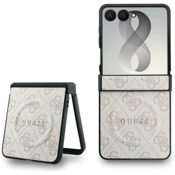 Guess 4G Classic MagSafe vāciņš Samsung Galaxy Z Flip 8, rozā