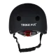 Bērnu velo ķivere Trike Fix ar LED, regulējama, M (55-58 cm), melna