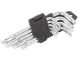 Imbus atslēgu un Torx komplekts 1.5-10mm, 9 gab., sudraba