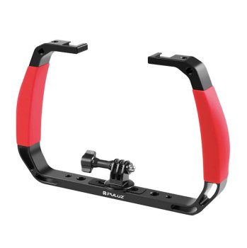 Zemūdens niršanas platforma PULUZ darbības kamerām (sarkana) | Underwater Diving Rig for Action Cameras (Red)