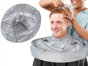 Frizieru apmetnis, peņuārs, apkakle matu griešanai un krāsošanai, skūšanai | Foldable Hair Cutting Cape...