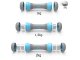 Adjustable Dumbbell Pair for Fitness Aerobics Sports Strength Training, 3-in-1 Weight Options (1/1.5/2 kg), Blue