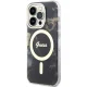 Чехол Guess для iPhone 14 Pro Max Golden Marble MagSafe, черный